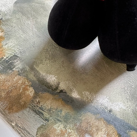 Francesco Russo Suede black & clear PVC pumps size 6.5 - Picture 7 of 14